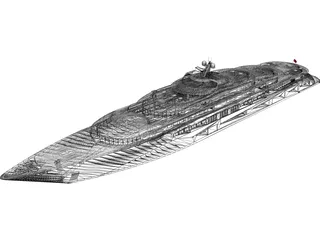 Yacht Mega 3D Model