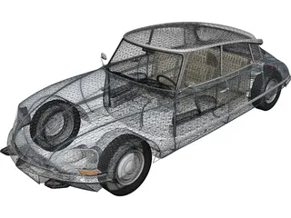 Citroen DS (1967) 3D Model