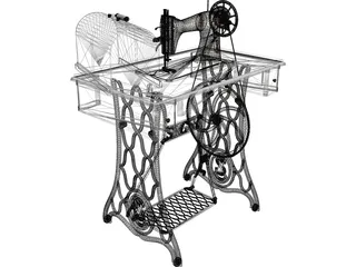 Singer Sewing Machine 3D Model