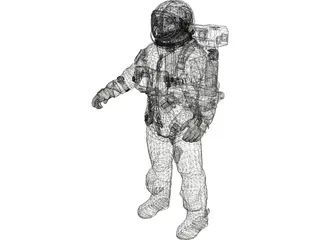 Space Suit 3D Model