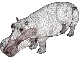 Hippopotamus 3D Model