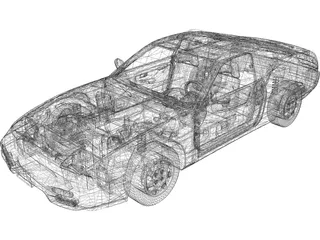 Nissan 240SX SE Fastback S13 (1991) 3D Model