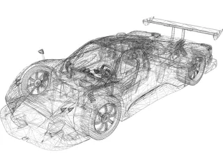 Pagani Zonda R 3D Model