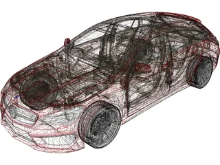 Mercedes-Benz CLA-Class Shooting Brake (2017) 3D Model