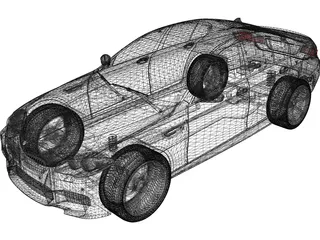 BMW M5 F10 3D Model