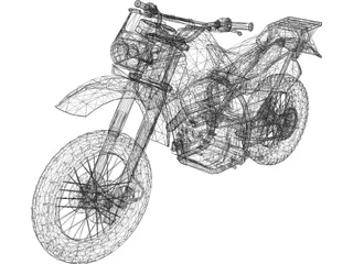 Kawasaki KLR650 3D Model