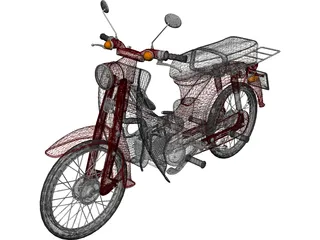 Moped 3D Model