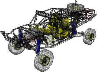 Trophy Truck 3D Model