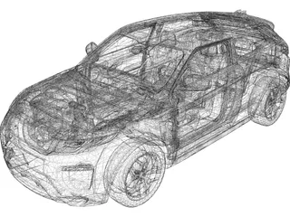 Land Rover Evoque (2018) 3D Model