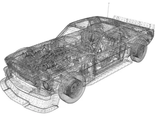 Ford Mustang Hoonicorn (1965) 3D Model