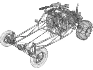 Sand Rail 3D Model