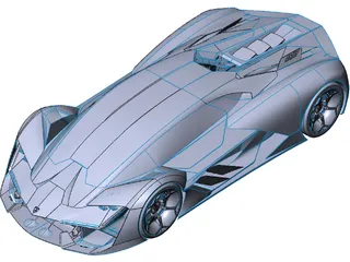 Lamborghini Terzo Millennio Concept 3D Model