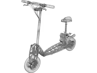 Go-Ped Motorized Scooter 3D Model