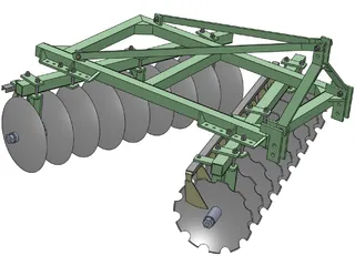 Disc Harrow 3D Model