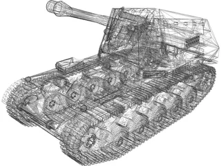 SdKfz 184 Wespe SPG 3D Model