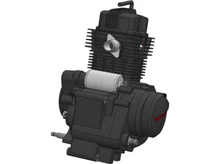 Honda 150 Engine 3D Model