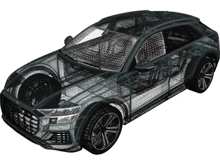 Audi Q8 (2019) 3D Model