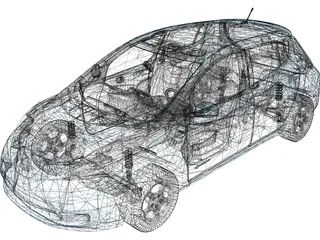 Nissan Leaf (2015) 3D Model