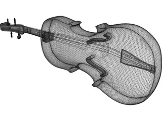 Violin Traditional 3D Model