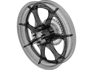 Merrelli Rear Wheel 3D Model