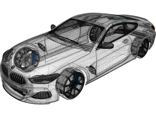BMW 850i Coupe (2019) 3D Model