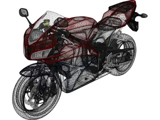 Honda CBR 600RR (2009) 3D Model