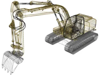 Excavator 3D Model