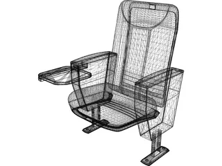 Cinema Chair Ey-145 3D Model