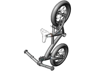 Kids 12inch Balance Bike 3D Model