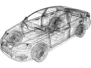 Pontiac G3 (2009) 3D Model