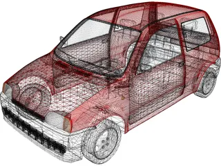 Fiat Cinquecento 3D Model