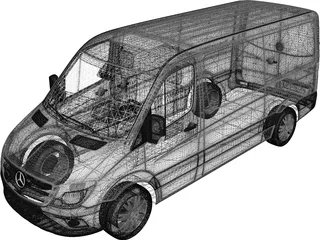 Mercedes-Benz Sprinter (2013) 3D Model