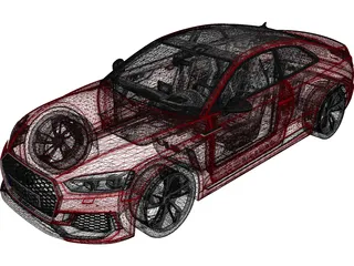 Audi RS5 Coupe (2018) 3D Model