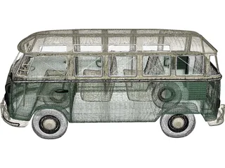 Volkswagen Transporter T1 3D Model