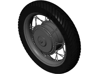 Motor Hub 18in Wheel 5kW 3D Model