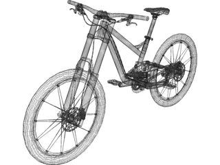 Downhill Bike 3D Model