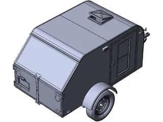 Teardrop Trailer 3D Model