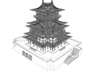 Chinese Castle 3D Model