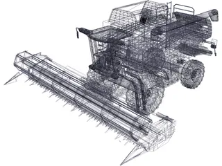 New Holland CX with Cutting JH 3D Model