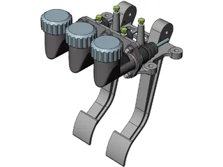 Wilwood 340828 Forward Mount Car Pedals 3D Model