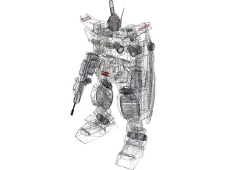 RGM-79N GM Custom 3D Model