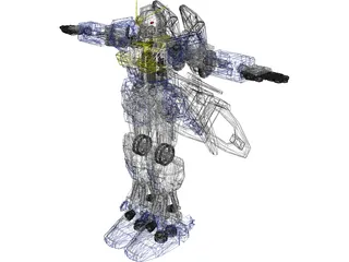 RX-78GP03S Gundam Dendrobium Stamen 3D Model