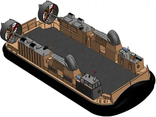 LCAC Hovercraft 3D Model