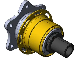 Steering Wheel Quick Release OMP ODS-019 3D Model