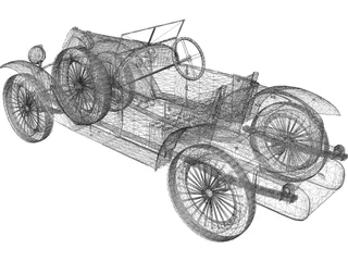 Bugatti Type 18 (1914) 3D Model