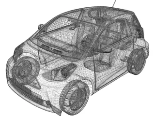 Toyota iQ EV (2012) 3D Model