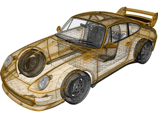 Porsche 911 Carrera RS (1995) 3D Model