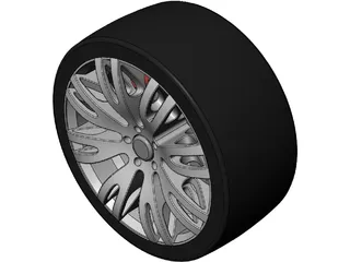 Racing Car Sports Wheel Rim 3D Model