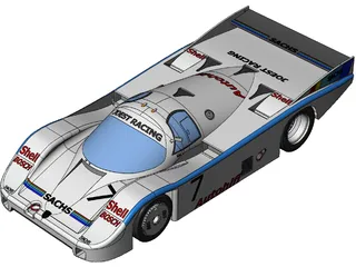 Porsche 962 3D Model
