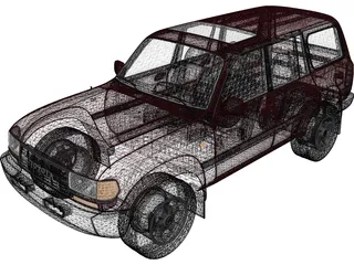 Toyota Land Cruiser J80 (1989) 3D Model